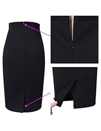 VFSHOW falda elegante de cintura alta para trabajo, oficina, casual, para dama