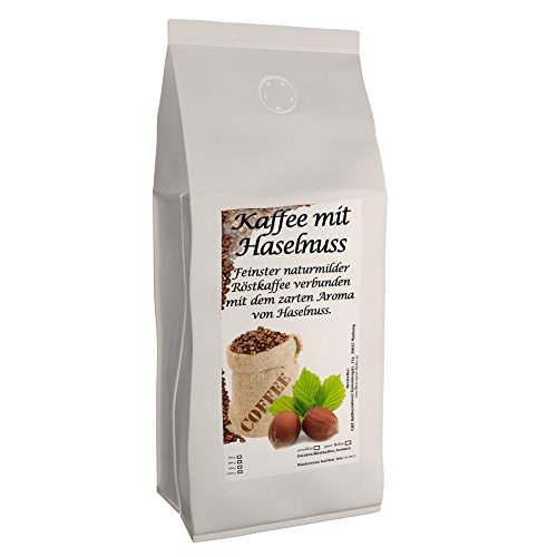 Aromakaffee - aromatisierter Kaffee Haselnuss, 500g, gemahlen - Spitzenkaffee - Schonend Und Frisch In Eigener Rösterei…