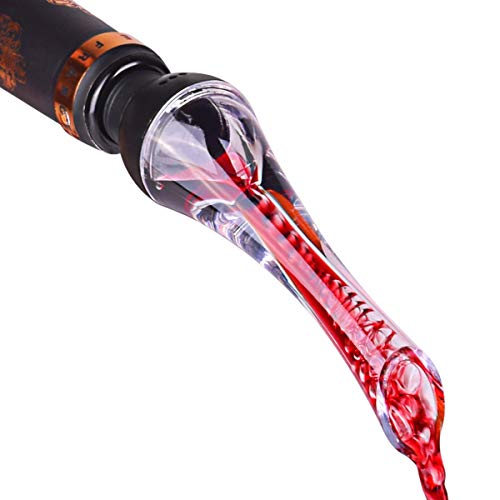 Premium Wine Aerator Pourer - Instant Red Wine Aeration for In Bottle Use - Perfect Wine Accessories - Gift Box - Thumbnail 2