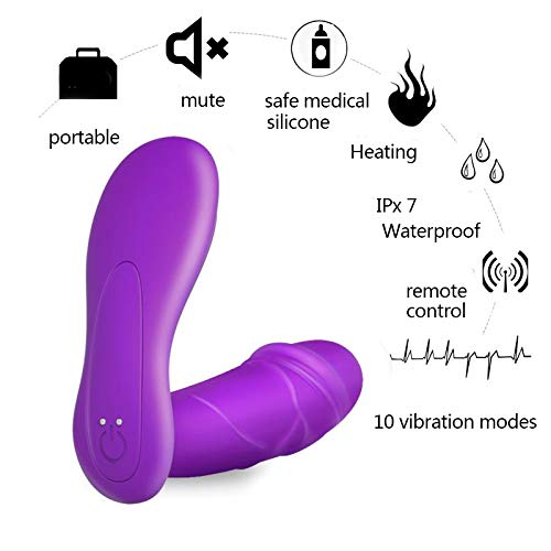 Therapeutic Wand Massager Handheld Heating Personal Massager 10 Strong Vibrations, Whisper Waterproof Body Sports Massager for Muscle Aches & Sports Recovery