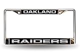 NFL Oakland Raiders Laser-Cut Chrome Auto License Plate Frame
