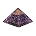 HARMONIZE Amethyst Pyramid Healing Crystal with Chakra Symbol EMF Protection Meditaton Yoga Energy Generator Home Office Accessories