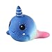 Anboor 3.5 Inches Squishies Narwhal Slow Rising Kawaii Squishies Scented Soft Baby Whale Toy for Kids or Stress Relief Galaxy