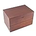 Caddy Bay Collection Vintage Wood Watch Case Display Storage Box with Solid Top