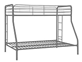 Dorel Home Products Twin-Over-Full Bunk Bed, Silver (Kitchen)
