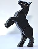 Lego Black Rearing Horse - Horse Only
