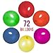Prextex 72 Punch Balloons in 6 Assorted Colors - 18 Inch Strong Punching Ball Balloons for Indoor or Outdoor Fun or Party Favor