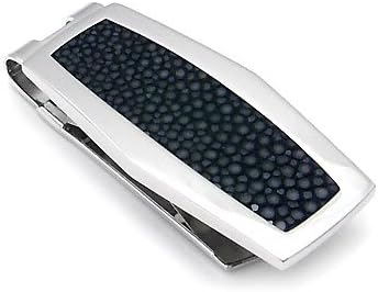 Dolan Bullock Shagreen Sterling Silver Money Clip