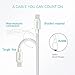 Apple MFI Certified Lightning to USB Cable, iDaye 2m/6.6ft Nylon Braided 8 pin Super Long iPhone Charger Cord, Compatible with iPhone X/8/8plus/7/7plus/6plus/5/5C/SE iPad and iPod 7