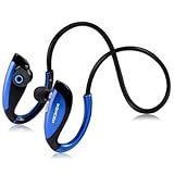 Bluetooth Headphones Koncen V4.1 Wireless Bluetooth Headsets Running Earphone Stereo in-Ear Noise Cancelling Sweatproof Gym Neckband with Mic Sports Earbuds (Blue&Black)