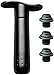 le Creuset WA137PL2-31 Wine Pump and 3-Stoppers, 1 EA, Black