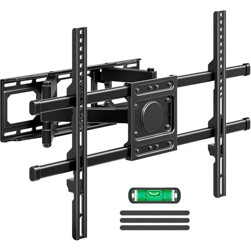 MOUNTUP TV Wandhalterung Schwenkbare Neigbare TV Halterun für 37-82 Zoll Flach & Curved LCD LED Fernseher bis zu 50kg, Max VESA 600x400mm, inklusive B
