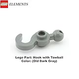 Lego Parts: Hook with Towball (Old Dark Gray)