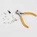 SUBANG 110 Pieces Zipper Replacement Zipper Repair Kit with Zipper Install Pliers Tool, Silver and Black