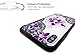HUIYCUU Case Compatible with iPhone XS Max Case,Mandala Glitter Henna Black Lace Flower Slim Fit Soft Bumper Shockproof Matte Hard Back Cover Girls Blossom Design for iPhone Xs Max Plus, Purple Floral