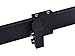 TMS TSQ08-DARK(2SET)+CONN-DARK Modern Antique Style Double Sliding Wooden Door Hardware Closet Set, 12', Black