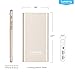 Lumsing 12000mAh Battery Pack External Portable Charger iPhone Apple Lightning Power Bank Gold