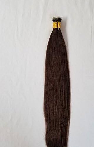 18″ 100grams,100strands,Nano Ring (Nano Tip) Remy Human Hair Extensions #2 Darkest Brown