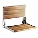 Moen DN7110 Home Care Wall Mounted Teak Wood Aluminum Folding Shower Seat, Chrome primary