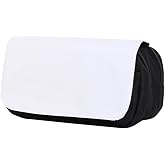 4 PCS Printable Blanks Cosmetic Bags Pencil Case Multipurpose DIY Heat Transfer Makeup Bags Toiletry Pouch with Removable Flap for Sublimation