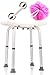DR. MAYA Adjustable Bath and Shower Chair with Free Suction Assist Shower Handle Large White Anti-Slip Bench Bathtub Stool Seat with Aluminum Legs (Shower Chair) primary