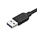 StarTech.com 1m 3 ft Slim Micro USB 3.0 Cable M/M - Right-Angle Micro-USB - USB 3.0 A to Micro B - Angled Micro USB - USB 3.1 Gen 1 5Gbps (USB3AU1MRS) , Black