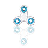 Giggle Hands Fidget Spinner Toy Stress Reducer - Prestige Worldwide Exclusive Seller - Perfect For ADD, ADHD, Anxiety, and Autism Adult Children (White, Regular)