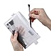 BoomYou 3 Pieces Zipper File Bags Organizer Mesh Zipper Pencil Case Storage Holder Transparent Paper Document Pouches for Office School, Business Receipts, Newspaper, Magazine (Large)