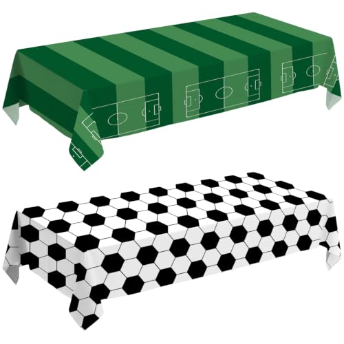 JHDZDHY Soccer Disposable Plastic Tablecloth
