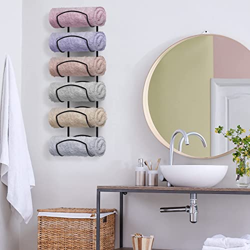 Rolled Towel Storage Bathroom Towel Wall Rack Roeveca Towel Rack