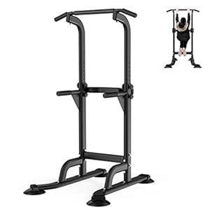 ZSCKJ Power Tower Multifunctioneel dipstation, geschikt voor fitnessapparaten voor thuis om de spieren van alle…