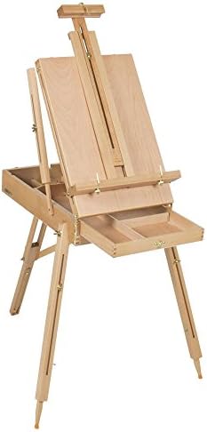 Painting Easel Sketch Box Portable Folding Durable Artist Tripod Wooden