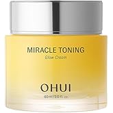 O Hui Miracle Toning Glow Cream, Vitamin C Moisturizer with Hyaluronic Acid, AHA, Niacinamide | Brighten, Hydrate, and Even Skin Tone | Korean Skin Care for Glowing Skin