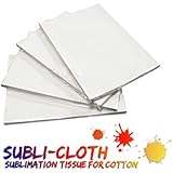 Subli-Cloth Cotton Sublimation Dark & Light Cloth Fabric Sheet Pack (A3 Tabloid x 10 Units) (29cm x 43cm)