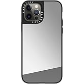 CASETiFY Mirror iPhone 12 Pro Case [Reflective / 4.9ft Drop Protection/Compatible with Magsafe] - Silver On Black