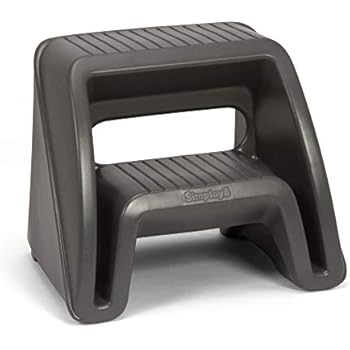Simplay3 Handy Home 2-Step Plastic Stool 16 in. - Gray
