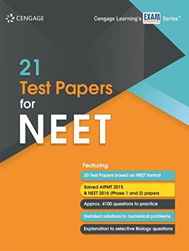 21 Test Papers for NEET Paperback – 2017