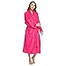 HEARTNICE Womens Fleece Robes, Soft Plush Long Bathrobe, Thick Kimono Robes for Womens, Warm House Coat (Rose, L/XL)