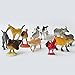 Fun Central (AU192) 12pc 5 Inch Assorted Farm Animals, Plastic Animal Figures, Farm Animals for Kids, Farm Animal Action Figures, Farm Animal Figures for Toddlers, Small Animal Farm Figures
