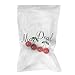 Qpower 1 Pair Women Fashion Cherry Drop Dangles Rhinestone Ear Studs Earrings