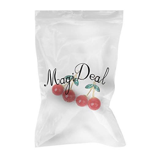 Science Purchase 1 Pair Women Fashion Cherry Drop Dangles Rhinestone Ear Studs Earrings (78CHERRY) - Thumbnail 2