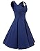 Vianla Women's 1950s V Neck Vintage Cut Out Retro Party Cocktail Dresses