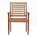 Amazonia Stackable Eucalyptus Chair Light Brown 23Lx25Wx35H