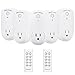 Magicfly Wireless Remote Control Electrical Outlet Light Switch Newest / Smaller Version with a 100-feet Range for Lamps, Lights and Power Strips (Battery Included) (5 Pack 2 Remote)