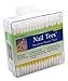 Fran Wilson NAIL TEES COTTON TIPS 120 Count (3 PACK) - The Ultimate Nail Tool, Multi-Purpose Double-sided Swabs with Pointed Ends for Precise Touch-ups and the Perfect At-Home Manicure & Pedicure