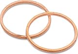 Kuryakyn 482 Crusher Cometic Exhaust Port Gaskets for Harley-Davidson Milwaukee-Eight, Twin Cam, Evo Big Twin, XL Sportster Motorcycles, 1 Pair