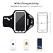 LETSCOM Running Armband for Cellphone, Smartphone Case with Key Holder Compatible with iPhone 8 7 6 6S Samsung Galaxy S10e S9 S8 S7