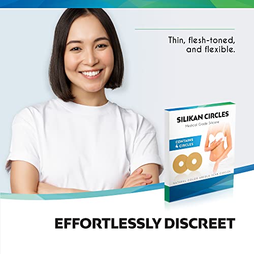 Areola Silicone Scar Gel Circles Sheet 4 Pack MedicalGrade (2 Pair