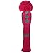 Scott Edward Stripes Style Knitted Golf Club Head Covers Set of 3, fit for Driver Wood(460cc), Fairway Wood, Hybrid(UT), for Men/Women Golfers, Individualized Looking and Washable (Pink Grey)
