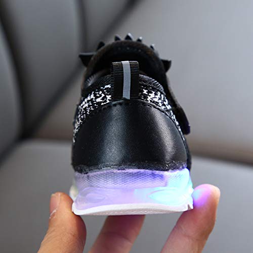 Infant Toddler Baby Boys Cute Cartoon LED Luminous Girls Sport Shoes Sneakers - Thumbnail 2